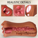 3 in 1 Male Masturbator / Realistic Mouth with Vagina and Anus Imitation / Men's Sex Toys - EVE's SECRETS