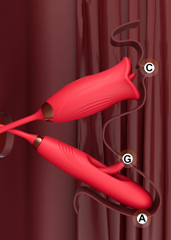 3in1 Patting Licking Vibrating Sex Toy / Clit G-Spot A-Spot Vibrator - EVE's SECRETS
