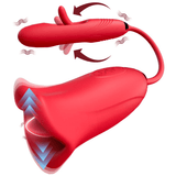 3in1 Patting Licking Vibrating Sex Toy / Clit G-Spot A-Spot Vibrator