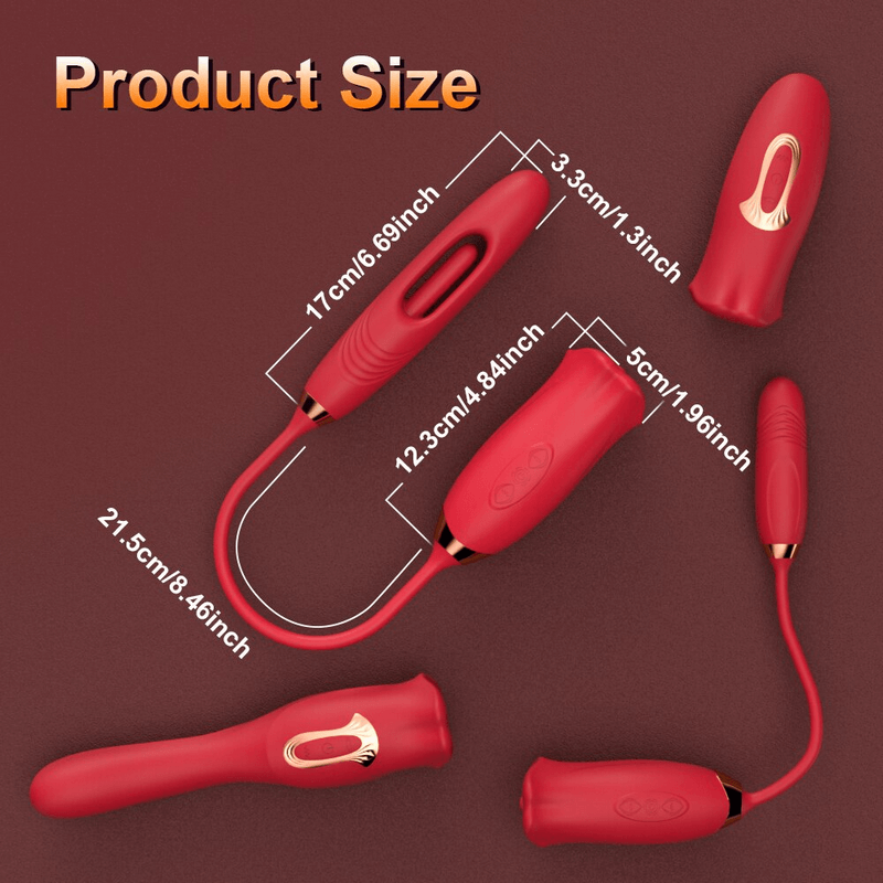 3in1 Patting Licking Vibrating Sex Toy / Clit G-Spot A-Spot Vibrator - EVE's SECRETS