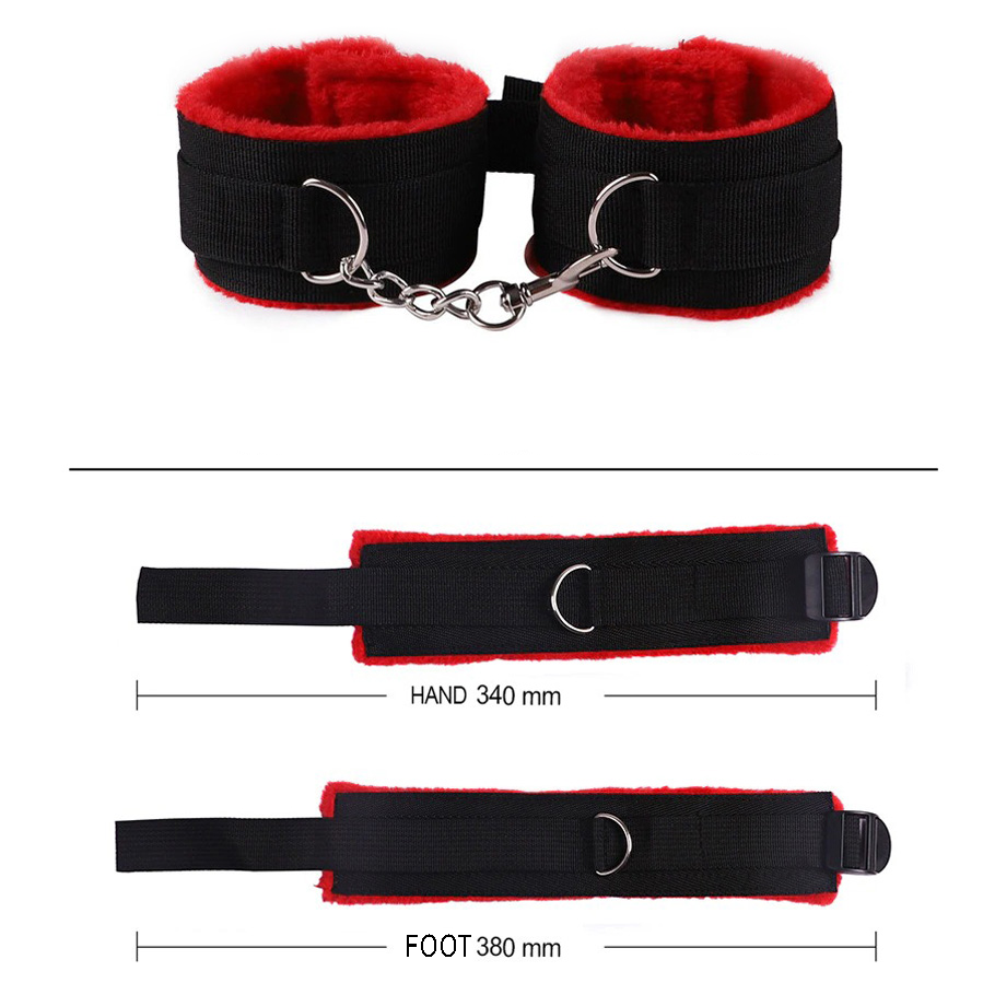 7 Pcs BDSM Kit for Couples / Adult Sex Toy Handcuffs / Erotic Accessories for Role Games - EVE's SECRETS