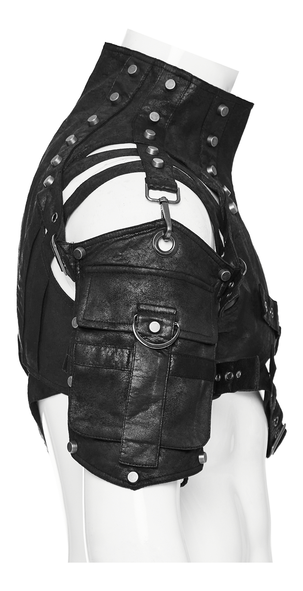 Adjustable Buckles and Straps for Edgy Shoulder Protection