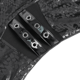 Asymmetrical Dress with Front Zipper and Buckle Details