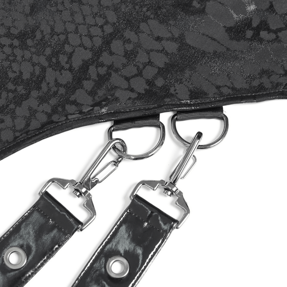 Asymmetrical Dress with Front Zipper and Buckle Details