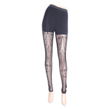 Baroque Pattern Leggings for Women: Gothic Elegance