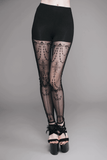 Baroque Pattern Leggings for Women: Gothic Elegance