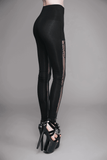 Baroque Pattern Leggings for Women: Gothic Elegance
