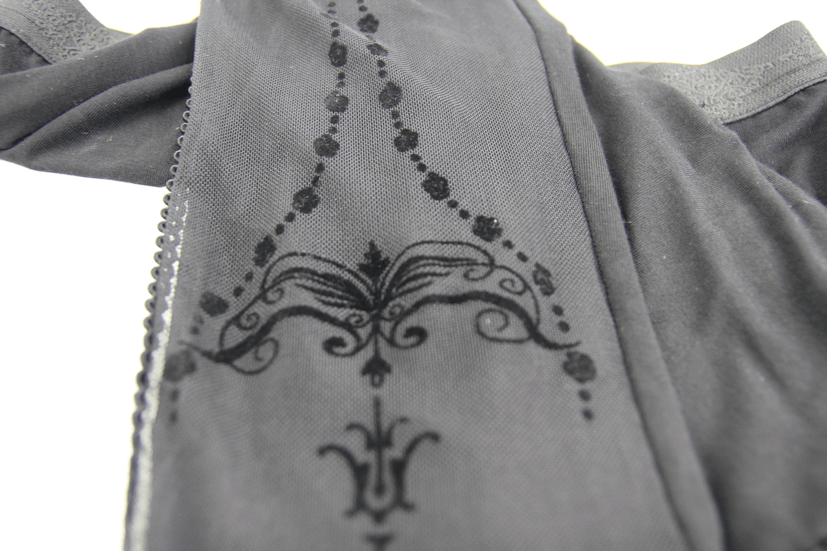 Baroque Pattern Leggings for Women: Gothic Elegance