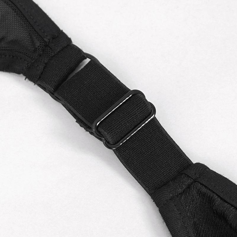 Bat Shaped Front Bikini Swimsuit: Sexy Crossed Back Straps