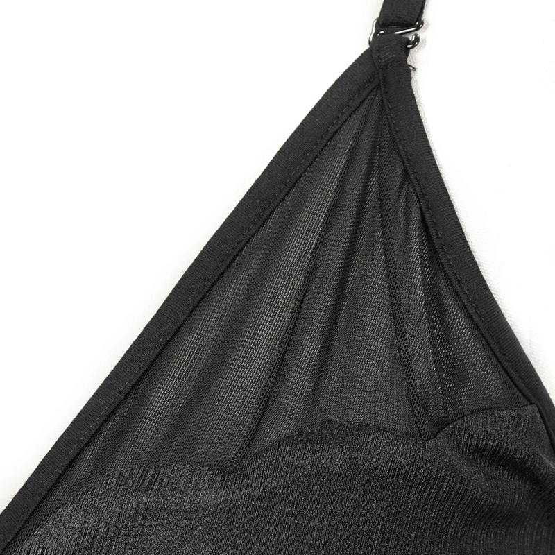 Bat Shaped Front Bikini Swimsuit: Sexy Crossed Back Straps