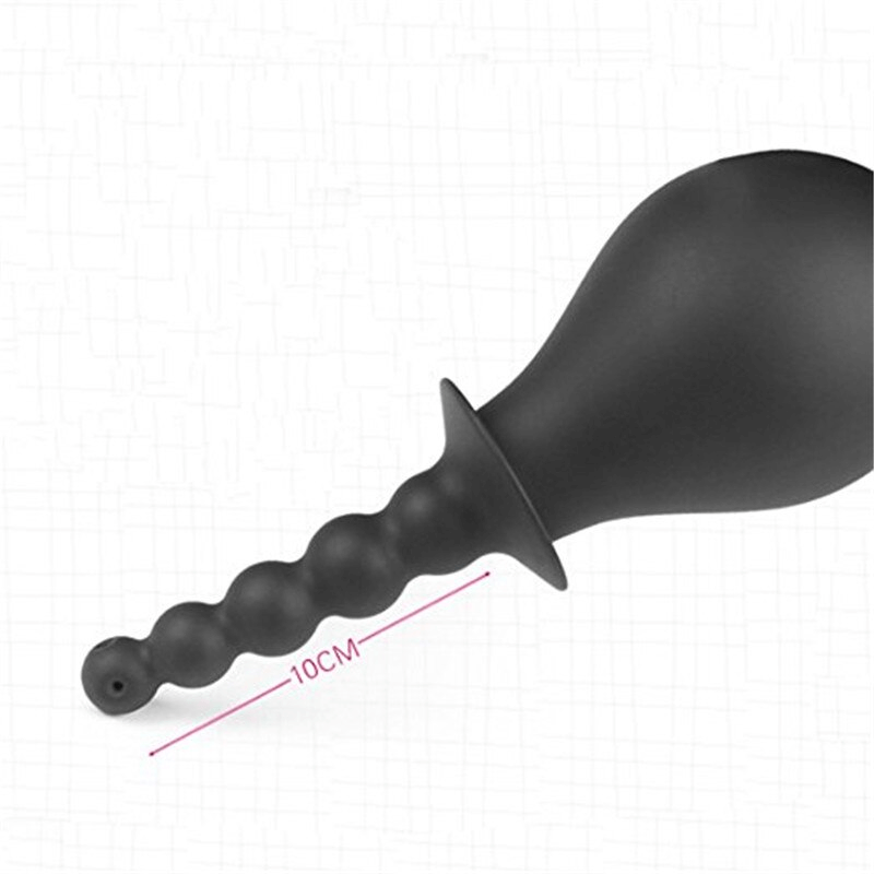 Big Silicone Anal Cleaning Ass & Vagina Pussy Cleaning Device / Enema Syringe Device Butt Plug - EVE's SECRETS