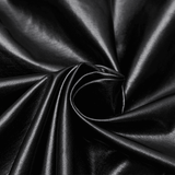 Black Gothic Faux Leather Lace-Up Long Sleeve Top