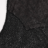 Black Gothic Top for Women with O-Neck and Strap