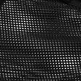 Black Mesh Hood with Mohawk Ponytail for an Edgy Look