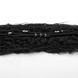 Black Mesh Hood with Mohawk Ponytail for an Edgy Look