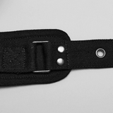Black Micro Twill Chest Harness with O-Ring for Women