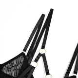 Black Sexy Garter Belt / Female Transparent Underwear / Erotic Mesh Lingerie - EVE's SECRETS
