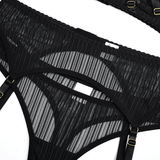 Black Sexy Garter Belt / Female Transparent Underwear / Erotic Mesh Lingerie - EVE's SECRETS