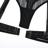 Black Sexy Garter Belt / Female Transparent Underwear / Erotic Mesh Lingerie - EVE's SECRETS