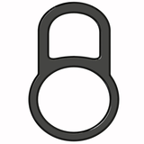 Black Silicone Cock Ring for Male / Sex Toys for Men / Stretchable Erotic Device - EVE's SECRETS