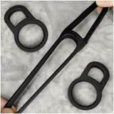 Black Silicone Cock Ring for Male / Sex Toys for Men / Stretchable Erotic Device - EVE's SECRETS