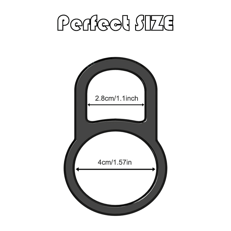 Black Silicone Cock Ring for Male / Sex Toys for Men / Stretchable Erotic Device - EVE's SECRETS