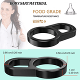 Black Silicone Cock Ring for Male / Sex Toys for Men / Stretchable Erotic Device - EVE's SECRETS