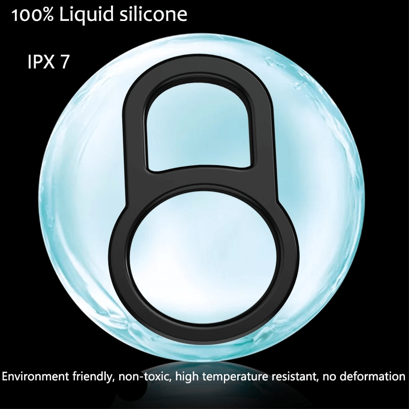 Black Silicone Cock Ring for Male / Sex Toys for Men / Stretchable Erotic Device - EVE's SECRETS