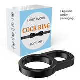 Black Silicone Cock Ring for Male / Sex Toys for Men / Stretchable Erotic Device - EVE's SECRETS