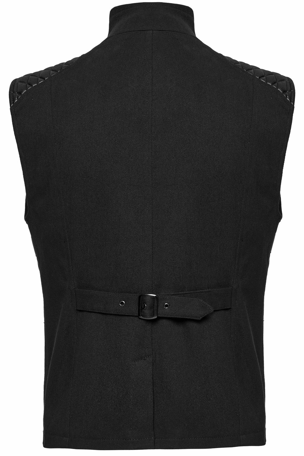 Black Tactical Vest with 3D Rubberized Armor Panels