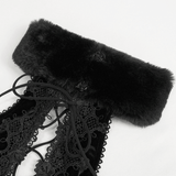 Black Velvet Halterneck Dress - Gothic Sexy Appeal