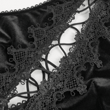 Black Velvet Halterneck Dress - Gothic Sexy Appeal