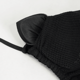 Black Velvet Pentagrams Bikini with a Sexy Stretch