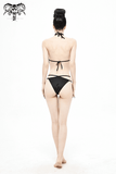 Black Womens Bikini: Gothic Lace with Choker