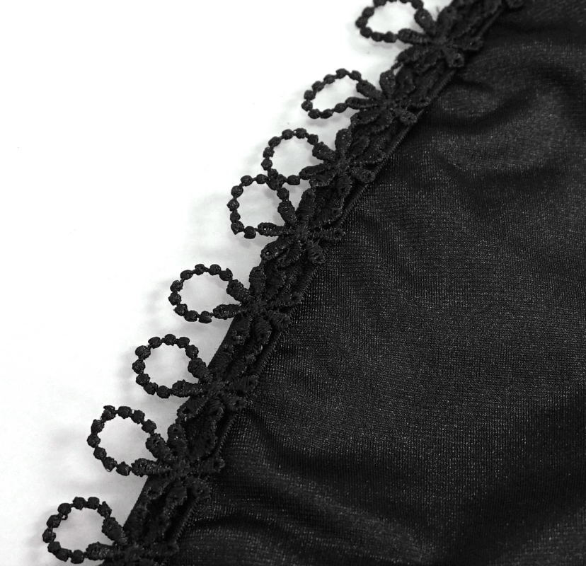 Black Womens Bikini: Gothic Lace with Choker