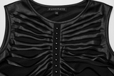 Bold Sleeveless Stretch Mesh Crop Top for Women