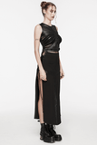 Bold Sleeveless Stretch Mesh Crop Top for Women