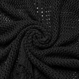 Bold Techwear Knit V-Neck Slit Dress for Women