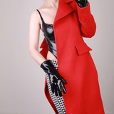 Bright Black Female Gloves / Patent Leather Long Gloves / Women's Mittens Different Lengths - EVE's SECRETS