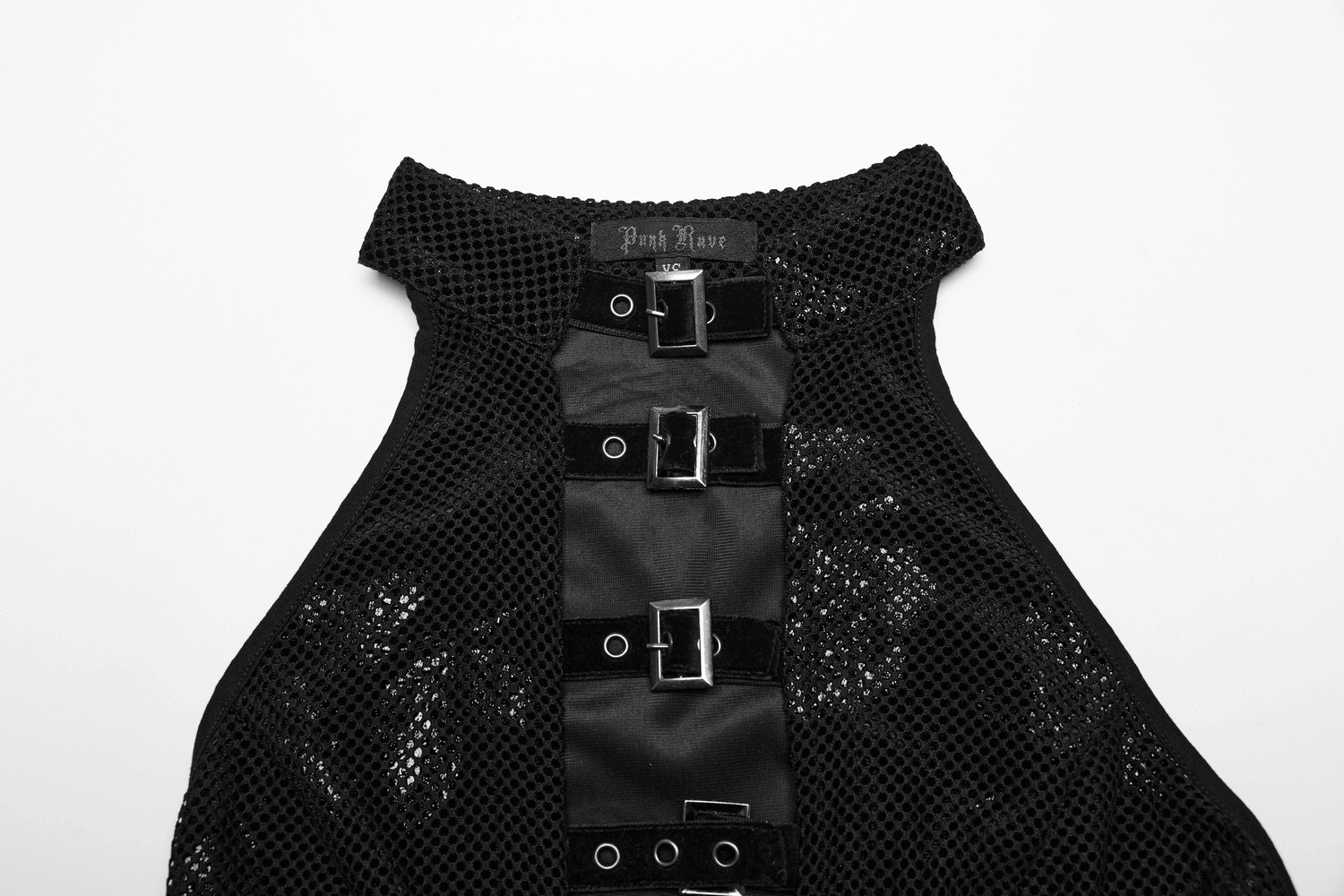 Captivating Halter Dress with Gothic Velvet Rose Design