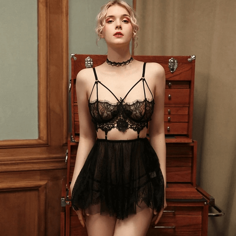 Chic Bridal Lace Babydoll - Romantic Wedding Nightwear - EVE's SECRETS