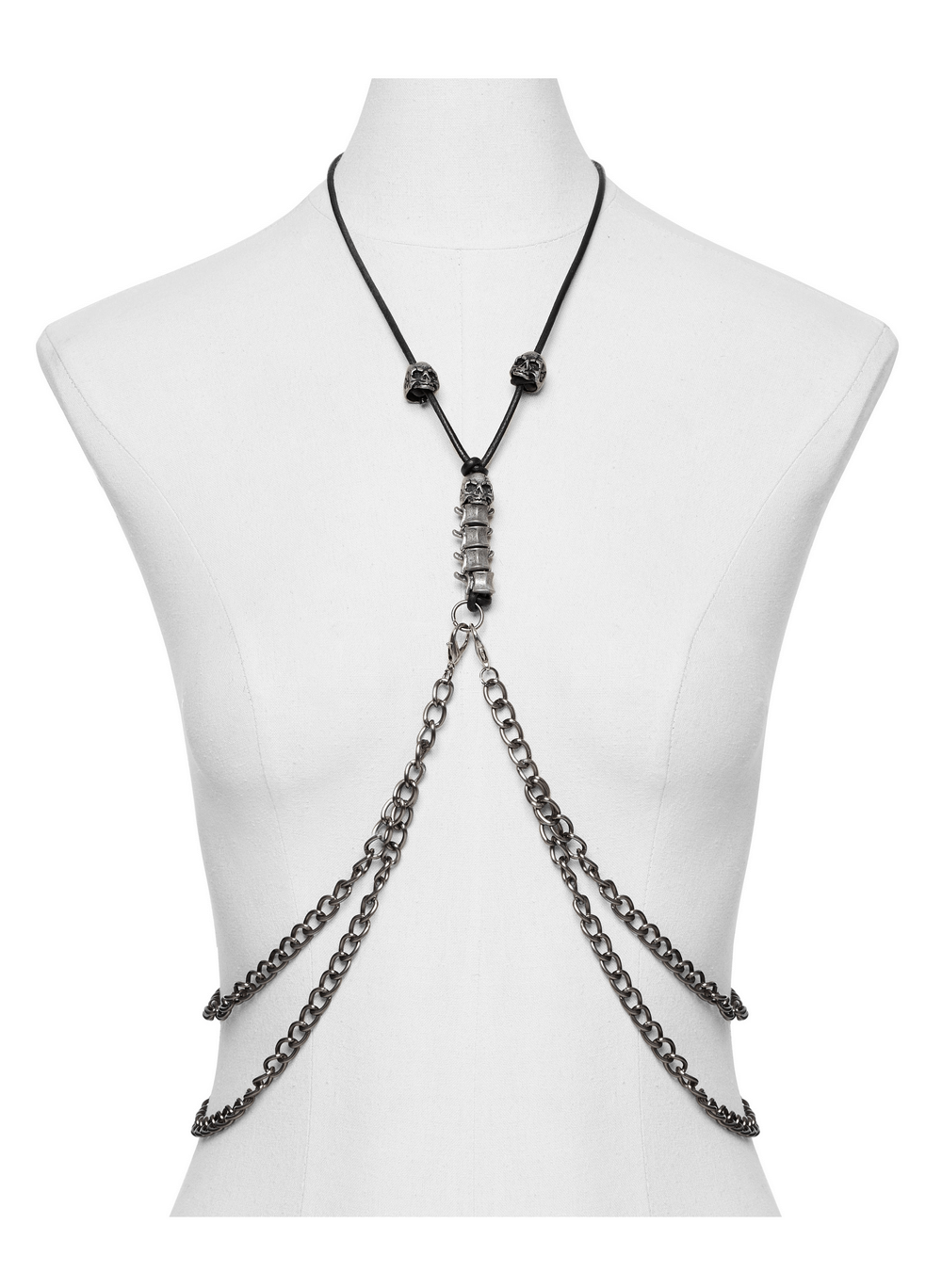 Chic Multi-Chain Body Harness for Effortless Layering