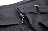 Chic Pleated Mini Skirt featuring Punk Rock Buckle Accents