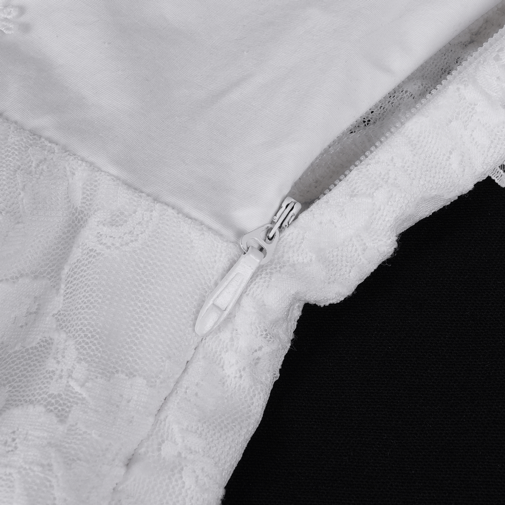 Chic White Halter Dress for Women with Ruffle Accents