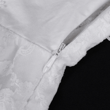Chic White Halter Dress for Women with Ruffle Accents