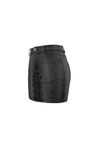 Chic Women's Snakeskin Mini Skirt in Punk Style