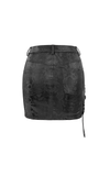Chic Women's Snakeskin Mini Skirt in Punk Style