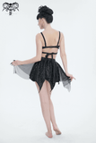 Chic Women's Swimsuit with Skirt and Star-Shaped Straps