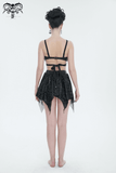 Chic Women's Swimsuit with Skirt and Star-Shaped Straps