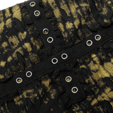 Decadent Punk Cross Broken Hole Knit Mini Skirt